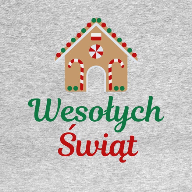 Polish Language Gift Wesołych Świąt Gingerbread House by InnerMagic